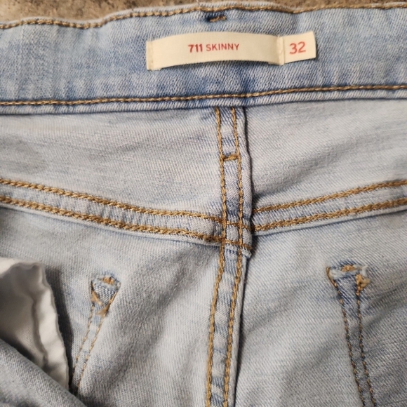 Levi's 711 skinny jeans size 32 - Picture 3 of 3